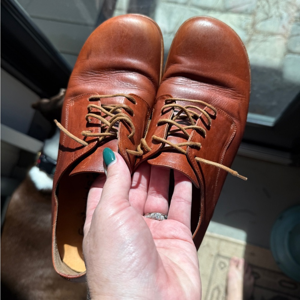 Timeless Brown Leather Oxfords